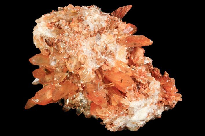 Orange Creedite Crystal Cluster - Durango, Mexico #84222